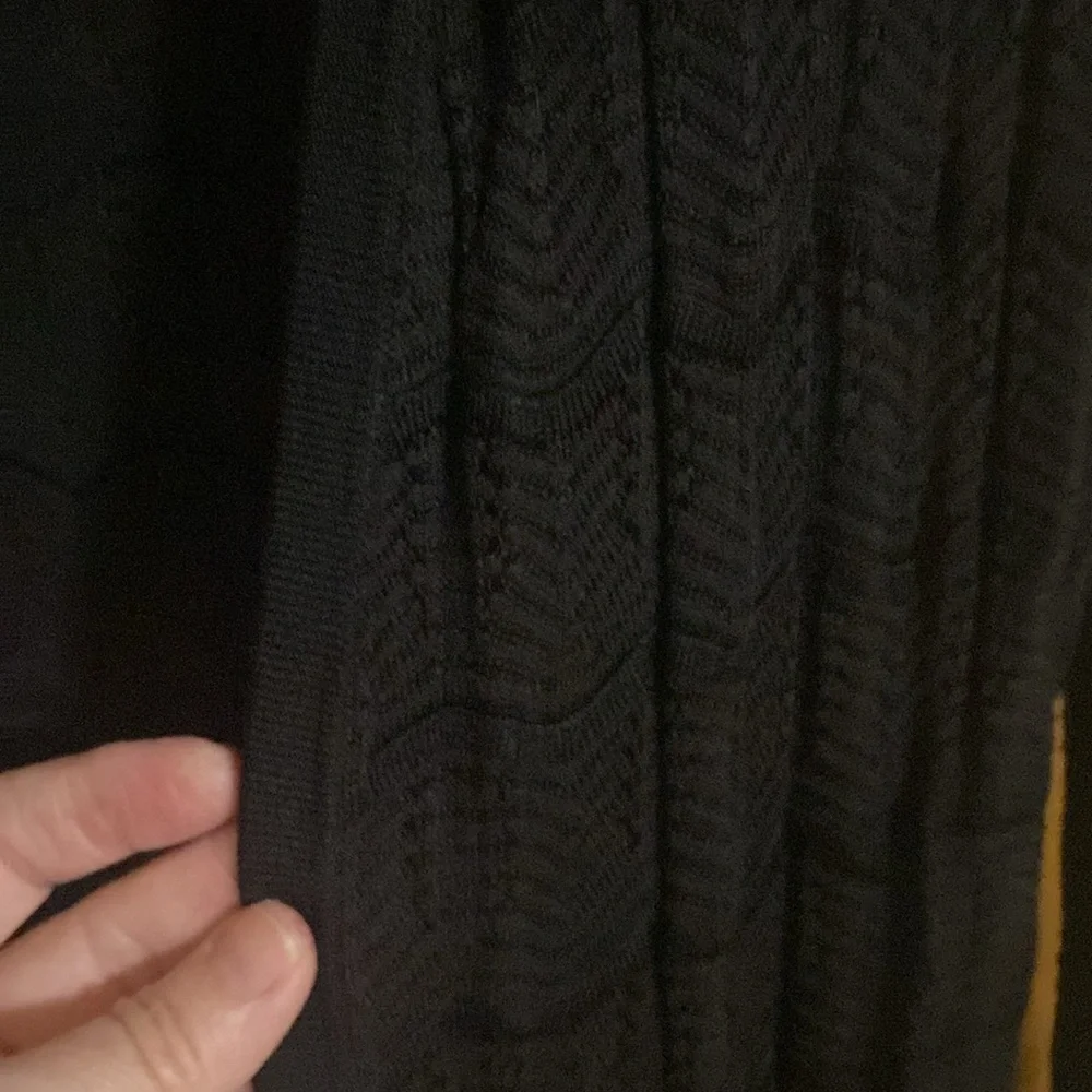 White House Black Market Large Open Front Cardigan 100% Rayon Splits on sides